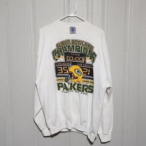 VTG Green Bay Packers Super Bowl XXXI Crewneck Sweatshirt - Men’s Size XL Logo 7